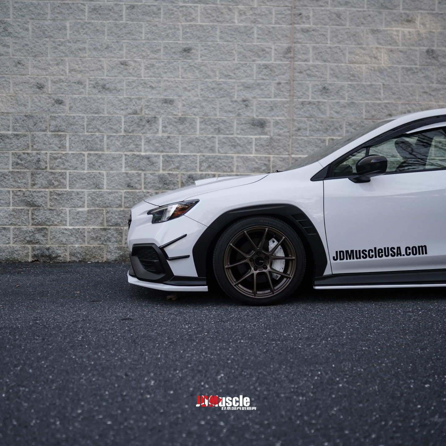 JDMuscle 22-25 WRX Canards V1 - ABS / Paint Matched / Gloss Black