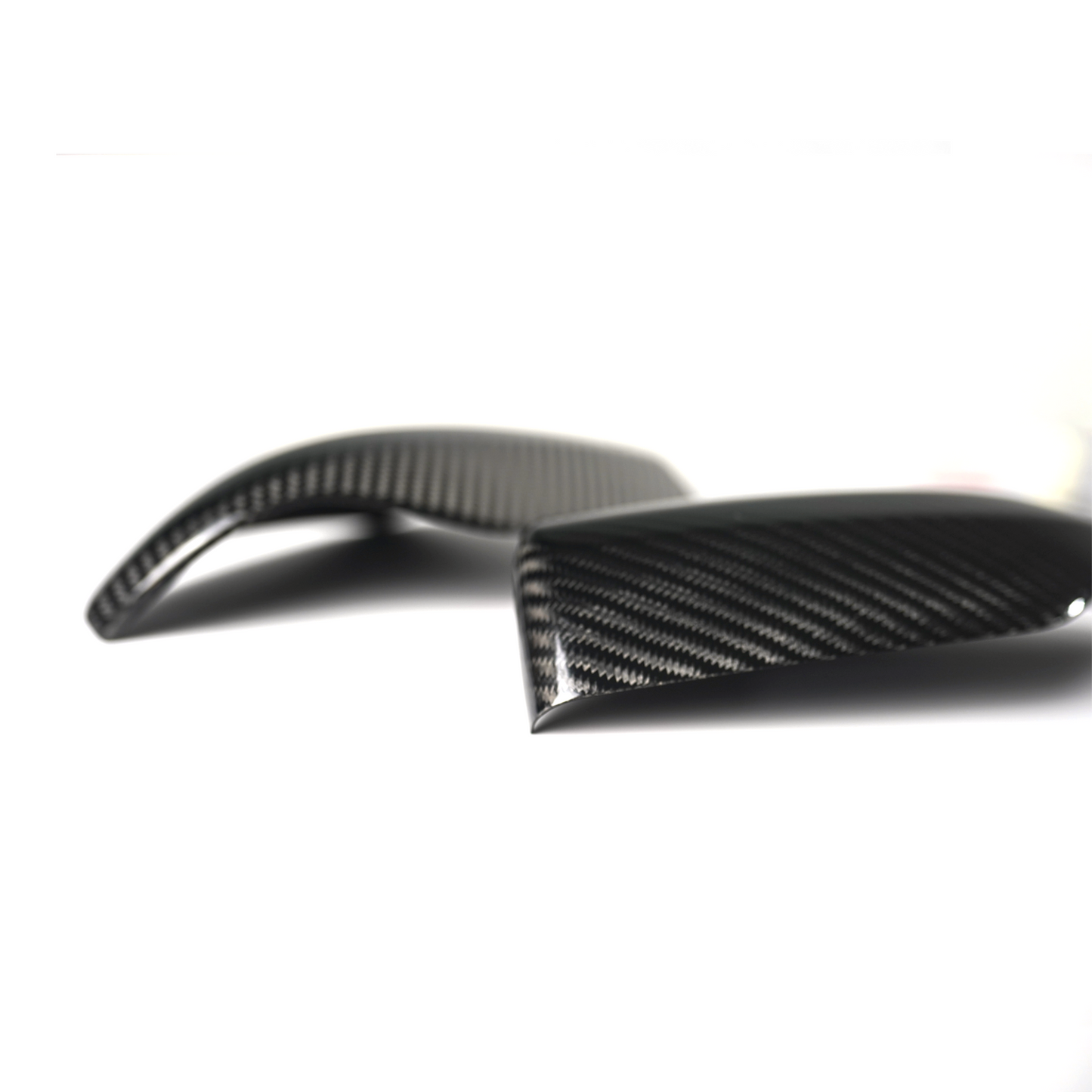 JDMuscle 22-25 WRX Tanso Dry Carbon Fiber Side Mirror Covers w/ Gloss Finish
