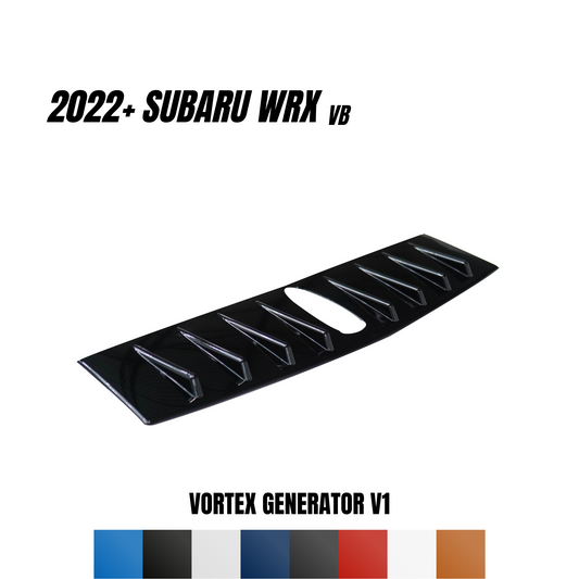 JDMuscle 22-25 WRX Vortex Generator V1 Paint Matched / Gloss Black / ABS