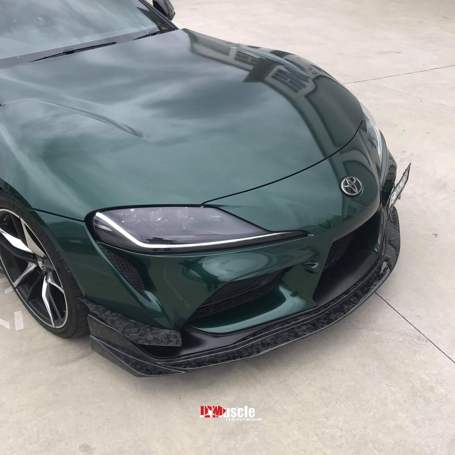 JDMuscle Tanso Carbon Fiber VS Style Canards - 2020+ Toyota Supra w/ stock bumper