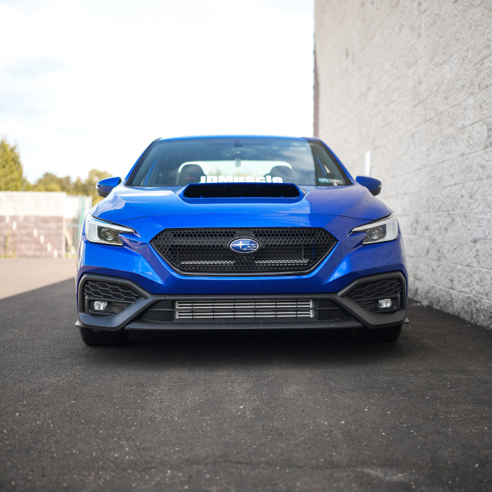 JDMuscle 22-25 WRX Oversized Hood Scoop V1 | Gloss Black / Paint Matched / Carbon Fiber Bulge Style