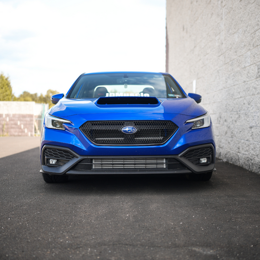 JDMuscle 22-25 WRX Oversized Hood Scoop V1 | Gloss Black / Paint Matched / Carbon Fiber Bulge Style
