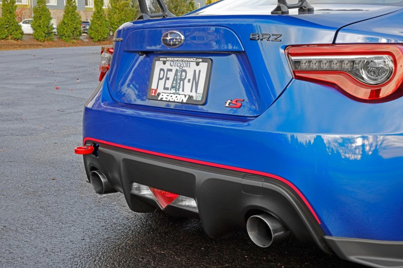 Perrin 13-22 BRZ / 13-16 FRS / 17-21 GT86 / 2022 GR86 Rear Tow Hook Red | PSP-BDY-255RD