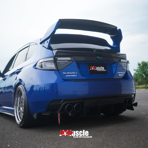 JDMuscle 08-14 WRX/STI VS Style Spoiler ABS / Paint Matched / Partial Carbon Fiber w/ Brake Lights