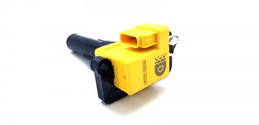 DELICIOUS TUNING 02-14 WRX / 04+ STI SET OF FOUR | 4 OEM+ COIL PACKS | YELLOW | DT_SUB1_COIL_R540