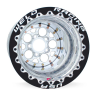 Weld Magnum 15x14 / 5x4.5 / 4 BS / 3.18 HB - Polished Center - Polished Shell - Black DBL Wheel
