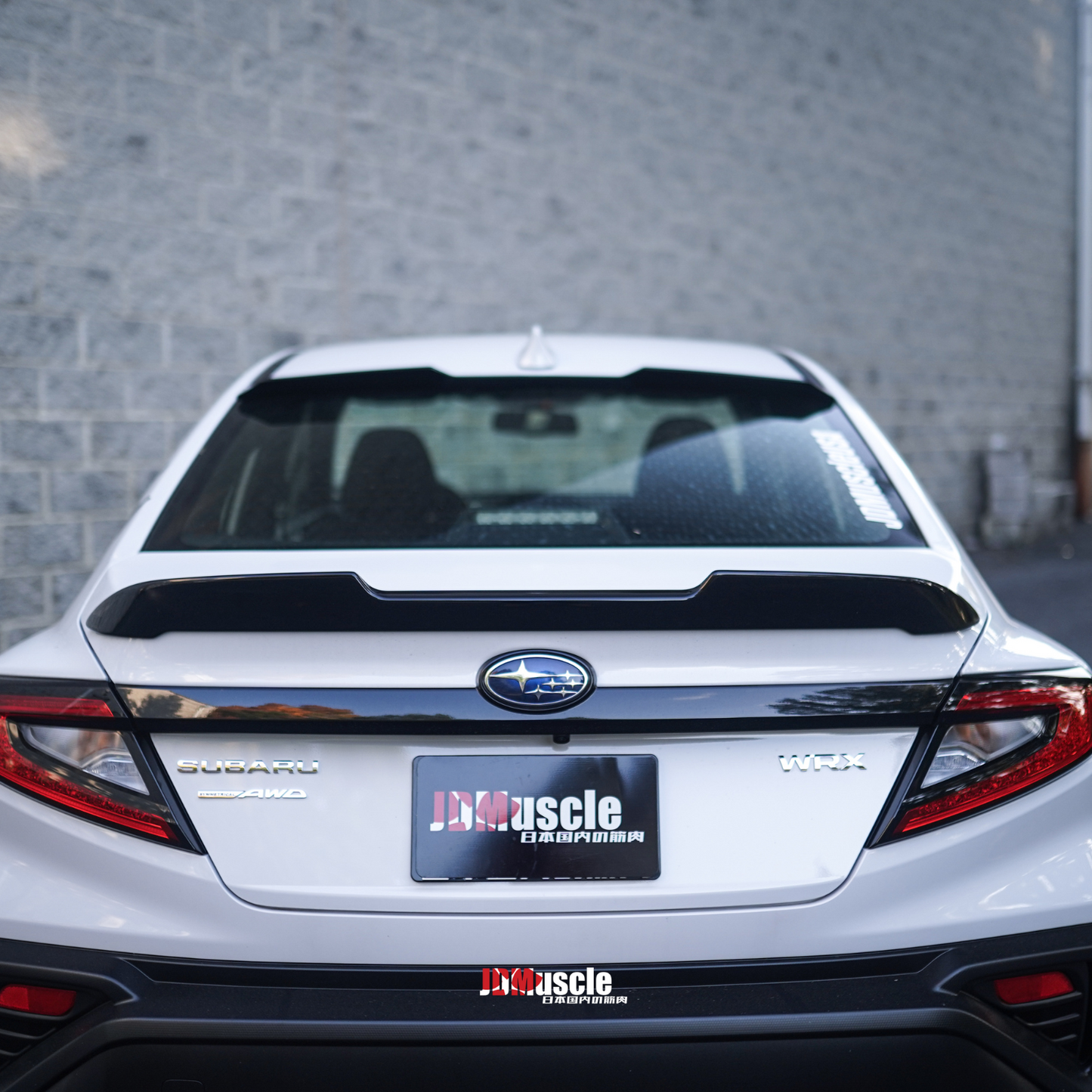 JDMuscle 2022-23 WRX Roof Spoiler V1 - Paint Matched / Gloss Black / ABS | JDM-WRX22-ROS-V1