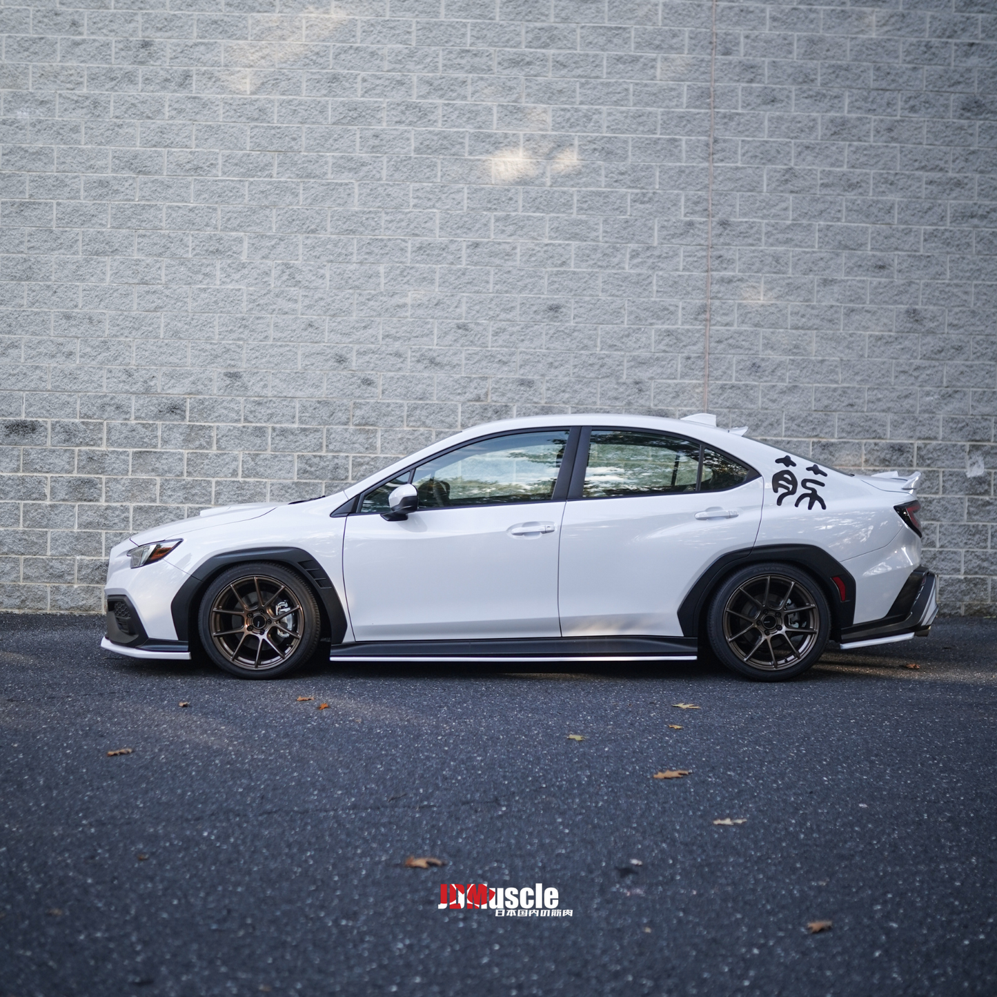 JDMuscle 22-25 WRX Front Lip | OE+ Style Paint Matched / Gloss Black