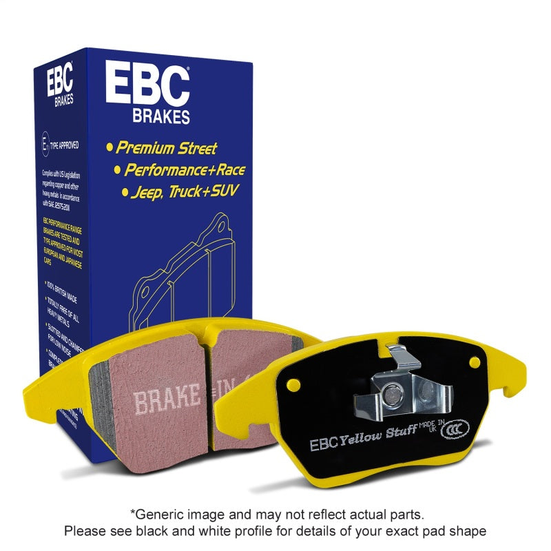 EBC Yellowstuff Rear Brake Pads- 22+ Elantra N / 2019+ Hyundai Veloster N (2nd Gen)
