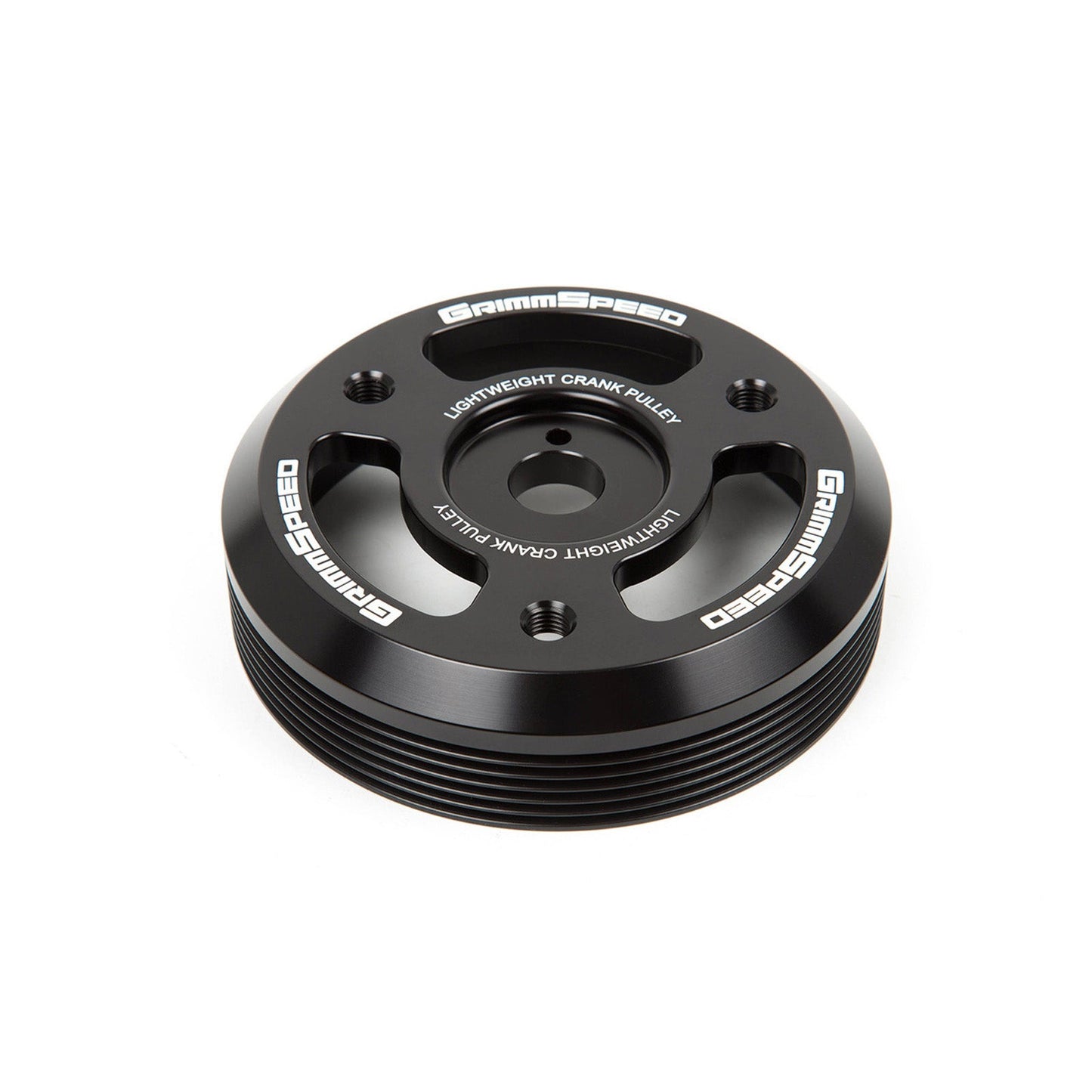 GrimmSpeed Lightweight Crank Pulley - Black - 2015-21 Subaru WRX, 2013-21 Subaru BRZ