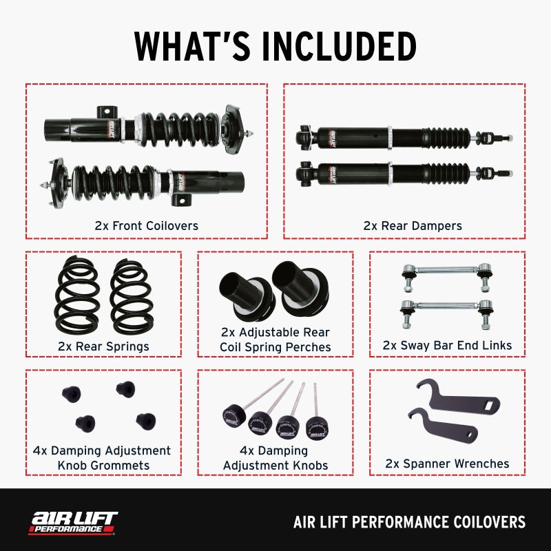 Air Lift Performance 15-20 Audi A3 / 15-24 VW GTI Coilover Kit