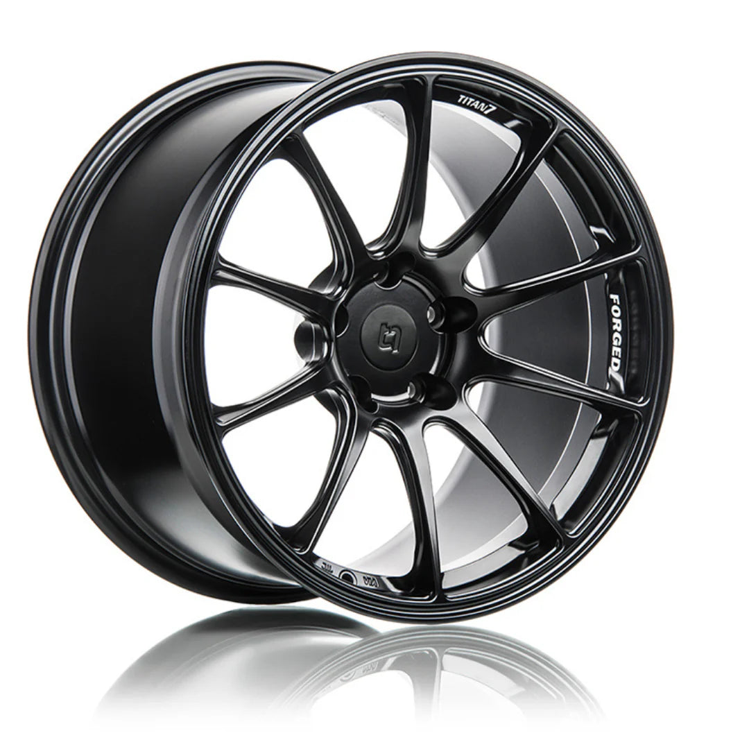 Titan 7 T-R10 Satin Titanium 18x9.5 +40 5x100 (Single Wheel)