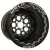 Weld Magnum 16x16 / 5x4.75 / 5 BS / 3.18 HB - Black Center - Black Shell - Black DBL Wheel
