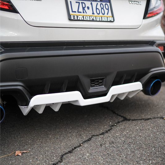 JDMuscle 22-25 WRX Rear Diffuser V1 | Paint Matched / Gloss Black / Cherry Red