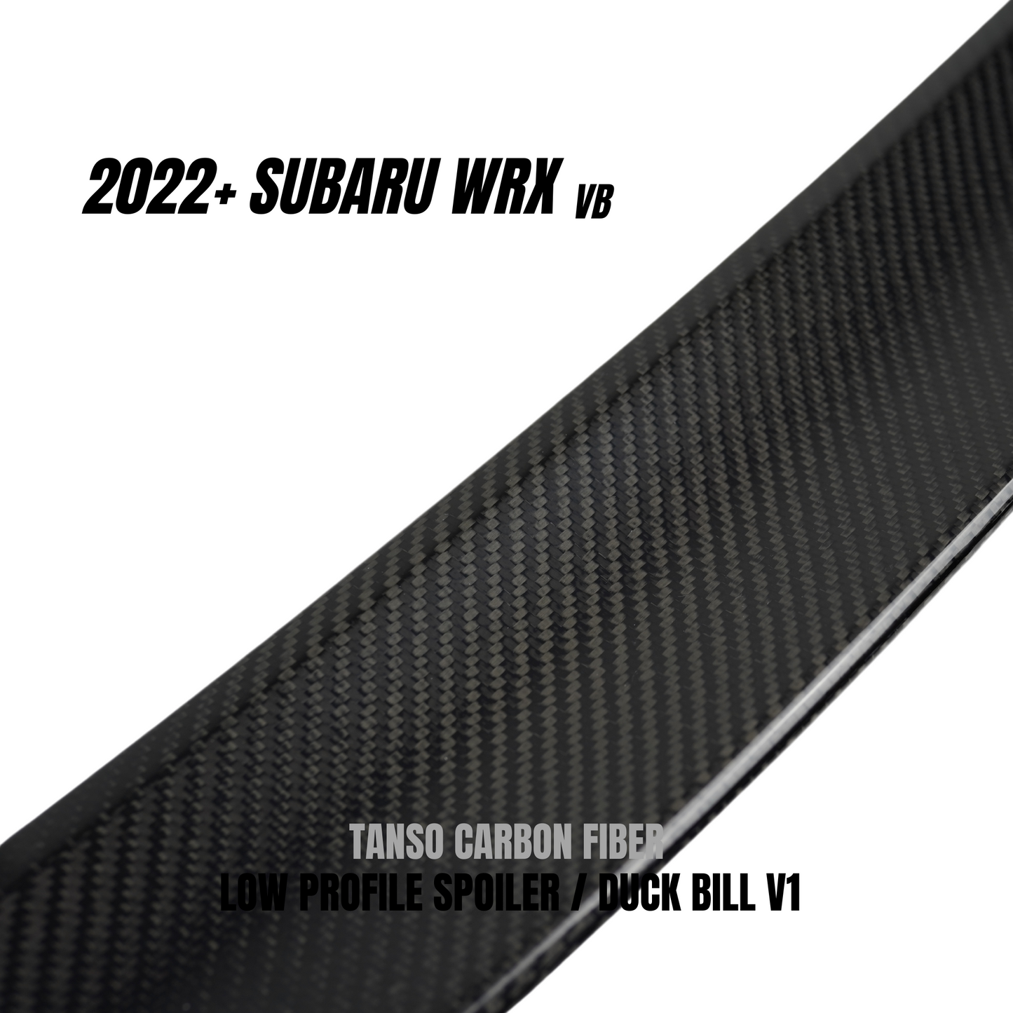 JDMuscle 2022-23 WRX Tanso Carbon Fiber Duck Bill V1 | JDM-WRX22-DB1