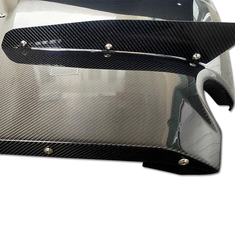 JDMuscle Tanso Carbon Fiber VS Style Rear Diffuser 7PC for 2020+ Toyota Supra