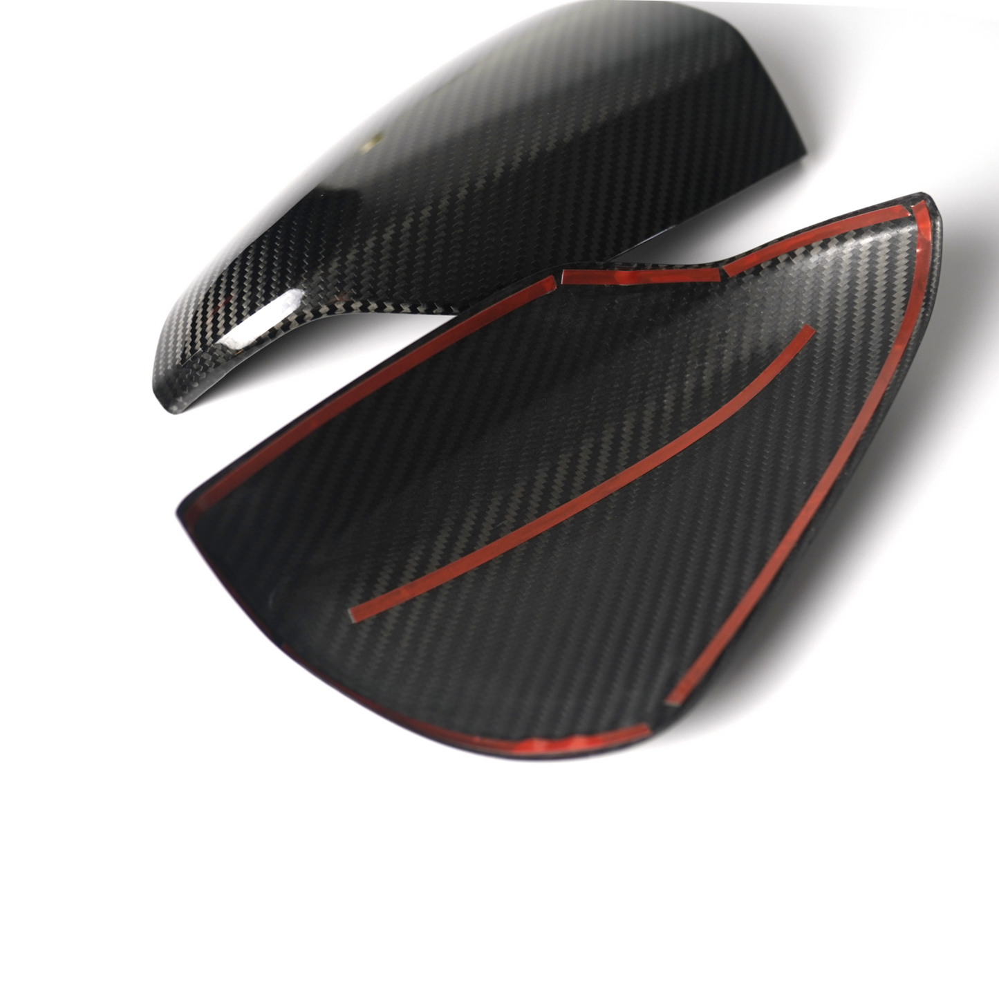 JDMuscle 22-25 WRX Tanso Dry Carbon Fiber Side Mirror Covers w/ Gloss Finish