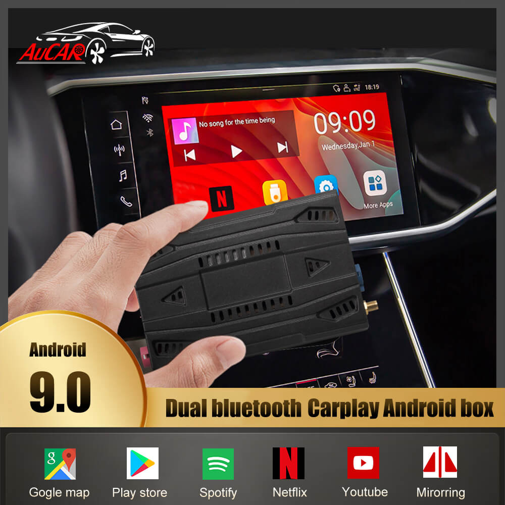 AuCAR Carplay Ai Box Car Multimedia Player New Version Android system Wireless Mirror link For Apple Carplay Android Auto Box