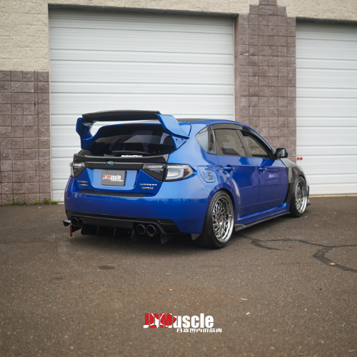 JDMuscle 08-14 WRX/STI VS Style Spoiler ABS / Paint Matched / Partial Carbon Fiber w/ Brake Lights