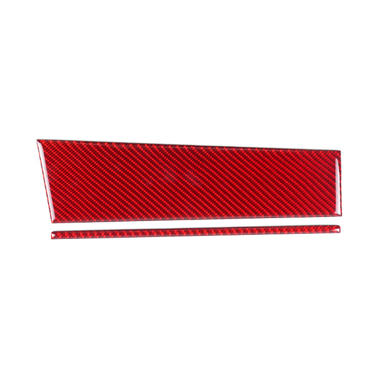 JDMuscle 22-25 WRX P&S Series Carbon Fiber Driver&Passenger Dash Trim Covers 4 PC | Black Carbon Fiber/ Red Carbon Fiber