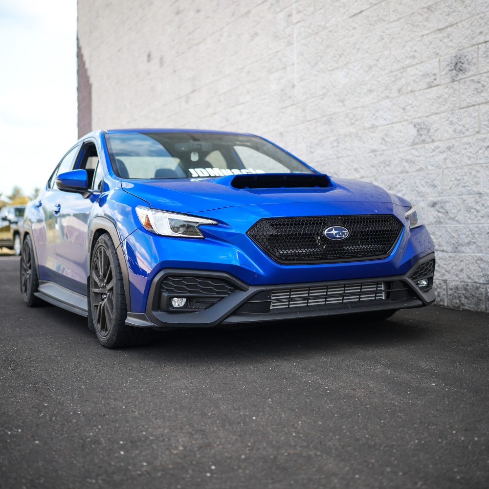 JDMuscle 22-25 WRX Oversized Hood Scoop V1 | Gloss Black / Paint Matched / Carbon Fiber Bulge Style