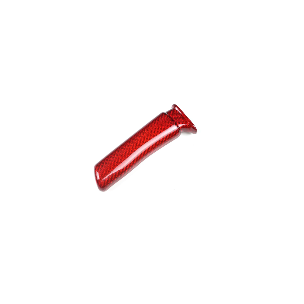 JDMuscle 15-25 WRX/ 15-21 STI Carbon Fiber E-Brake Handle - Twill/ Red / Forged