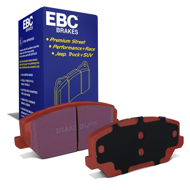 EBC Redstuff Front Brake Pads - 2022-2026 Hyundai Elantra N / 2019-2022 Hyundai Veloster N (2nd Gen)
