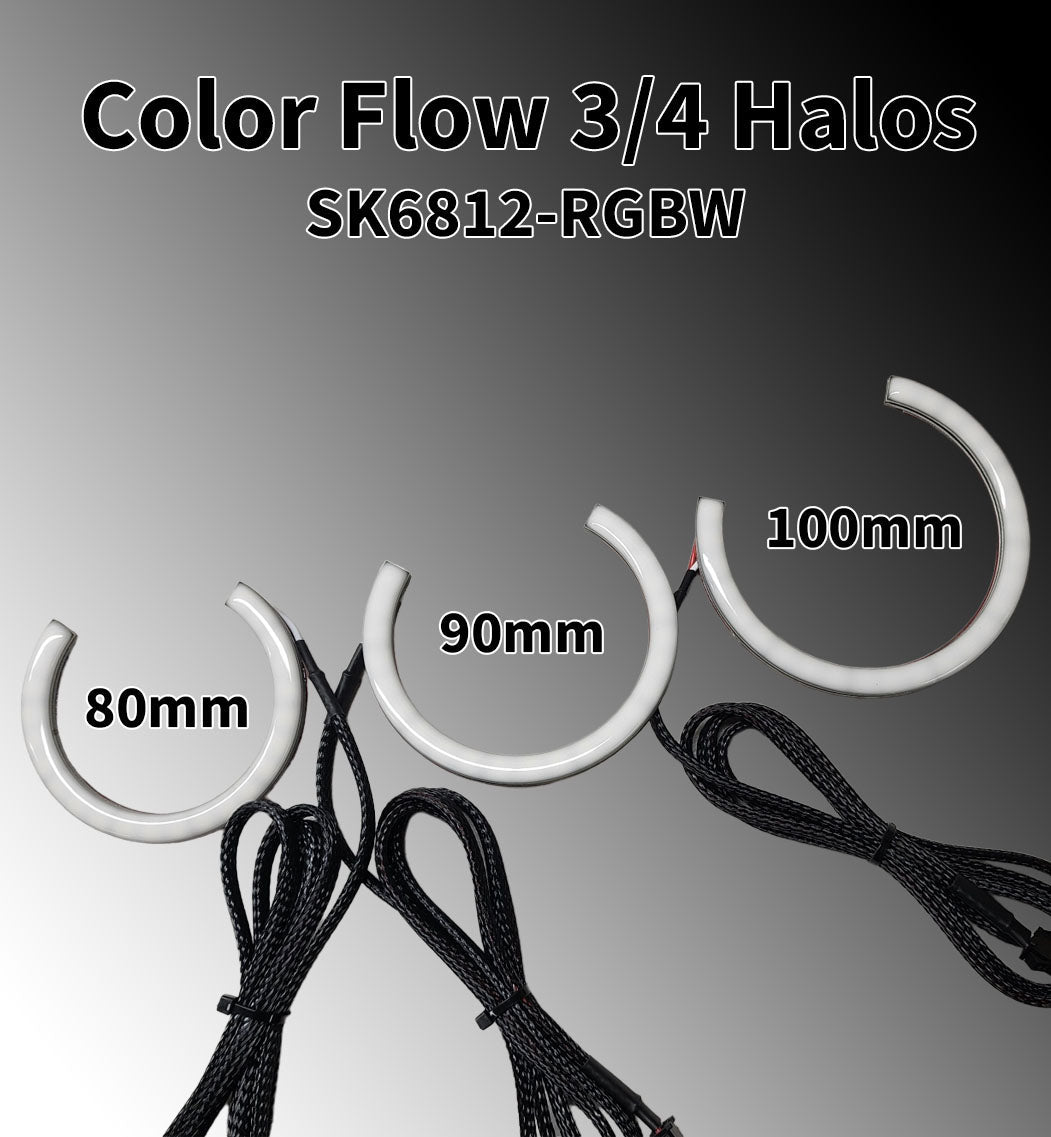 Flow Series 3/4 Halos - 5v SK6812 RGBW