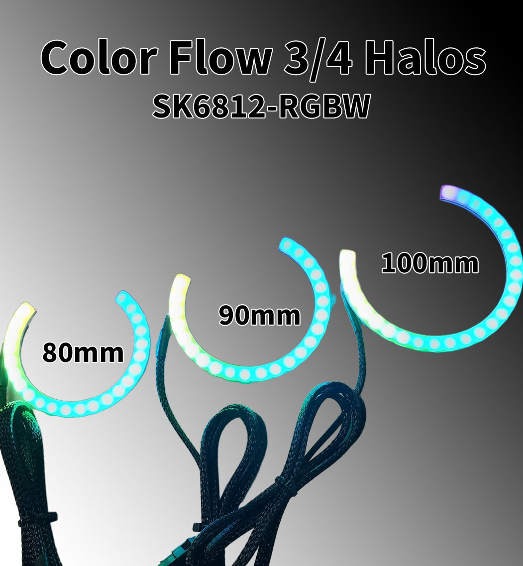 Flow Series 3/4 Halos - 5v SK6812 RGBW