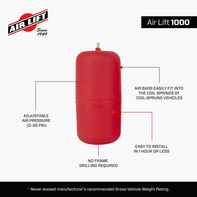 Air Lift Air Lift 1000 Universal Air Spring Kit