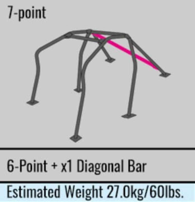 Cusco Safety21 2 Pssngr 7pt Around Dash Roll Cage 06-11 Honda Civic Type R (FD2) (S/O/No Cancel)