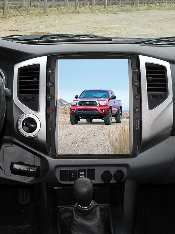 AuCar Android T-Style Car Video for Toyota Tacoma 2005-2015 Radio Car Auto Tesla Vertical Screen Multimedia Video Player GPS Navi CarPlay GPS Stereo Autoradio