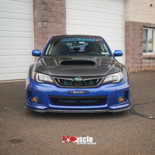 JDMuscle [08-14 WRX/STI] Carbon Fiber Hood V3 w/ Heat Extract