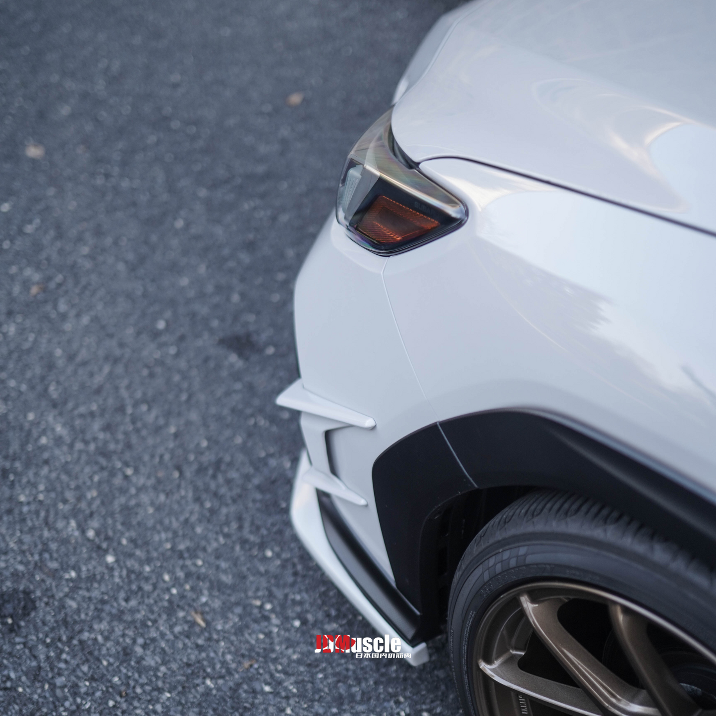 JDMuscle 22-25 WRX Canards V2 - Paint Matched / Gloss Black / ABS
