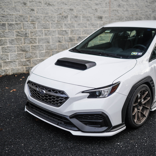 JDMuscle 22-25 WRX Carbon Fiber Hood Scoop - OE+/ Bulge Style