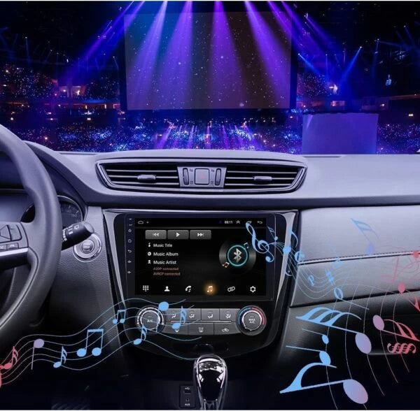 AuCAR Android Car DVD Player for Nissan Xtrail / Qashqai 2014-2018 Car GPS Multimedia system HD Bluetooth Radio WIFI 4G AUX touch screen