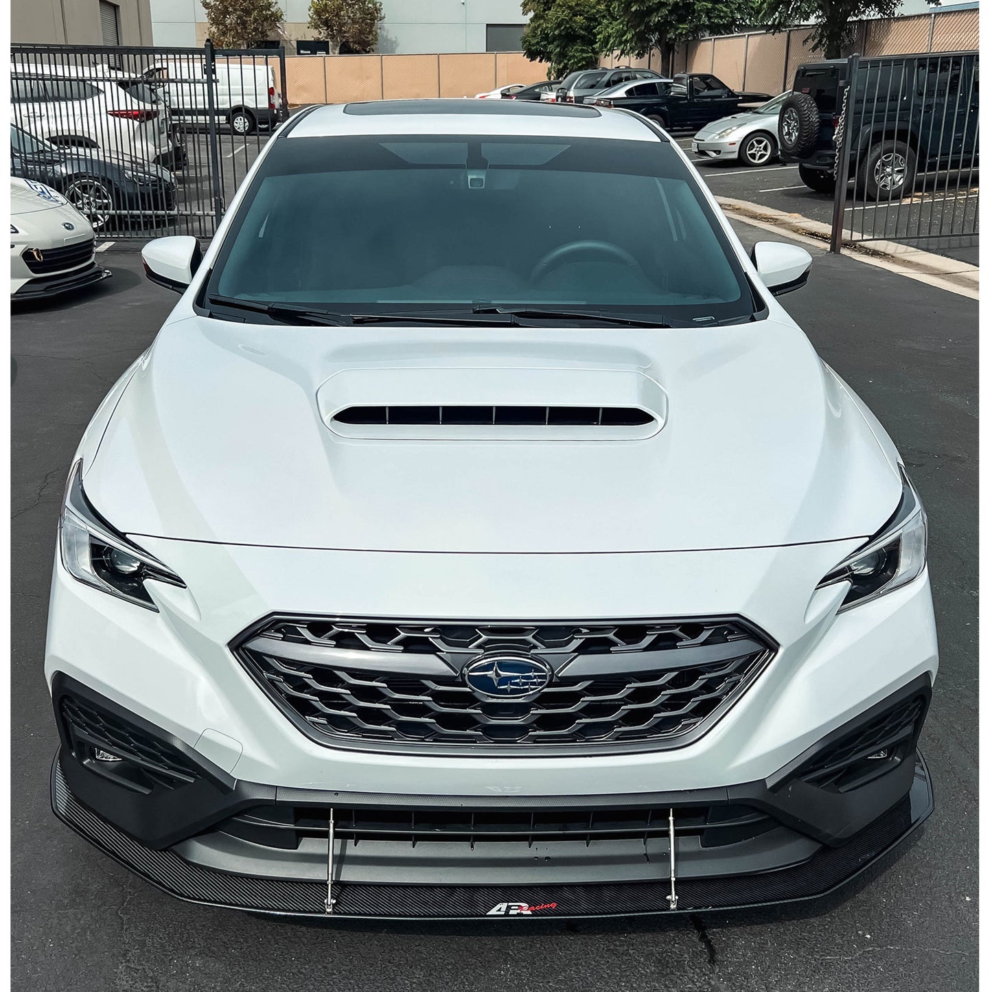 Subaru WRX Carbon Fiber Wind Splitter w/ Rods 2022-Up