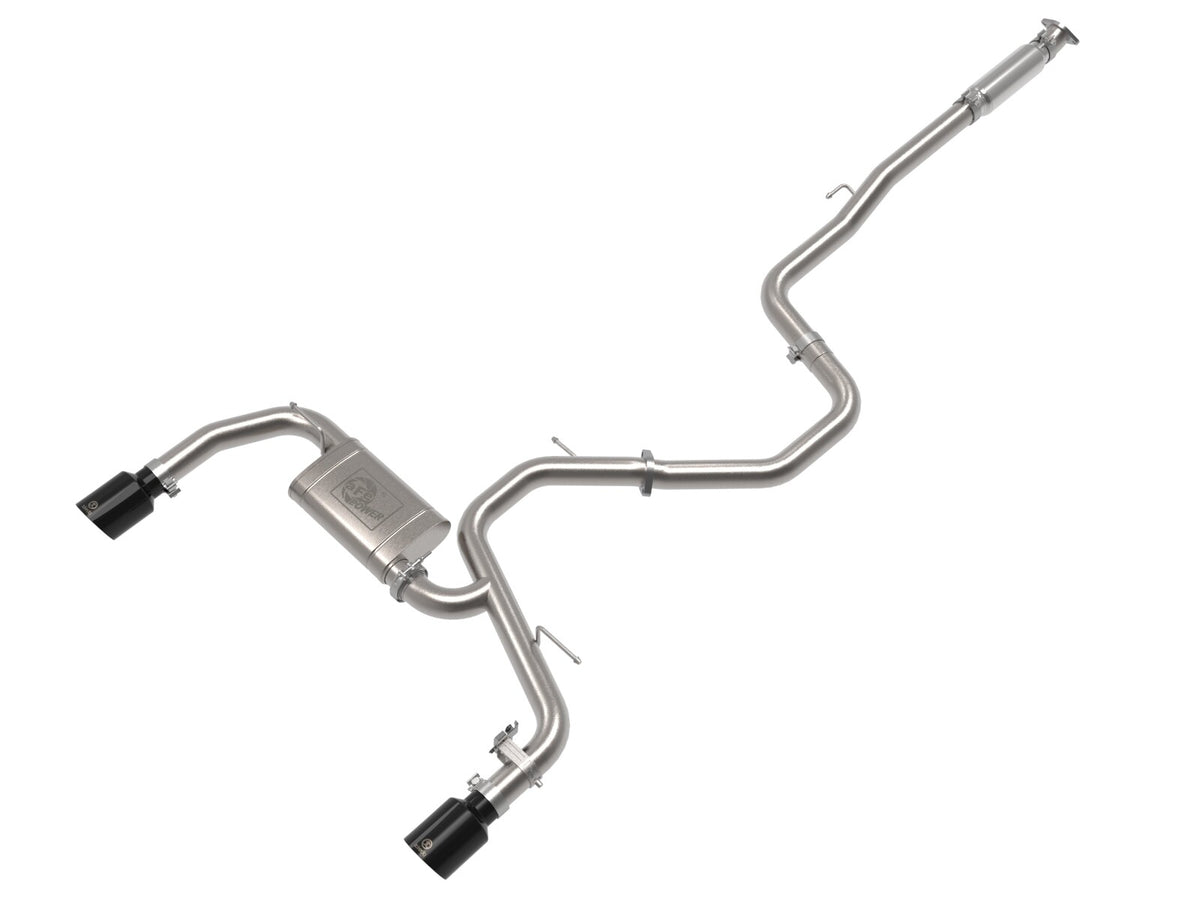Takeda 3 Inch 304 Stainless Steel Cat-Back Exhaust w/ Tips Hyundai Elantra N 22-26 L4-2.0L (t) aFe Power