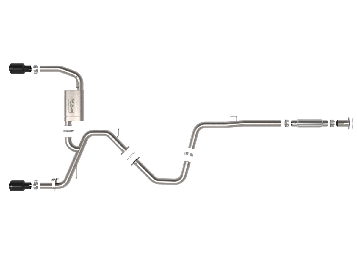 Takeda 3 Inch 304 Stainless Steel Cat-Back Exhaust w/ Tips Hyundai Elantra N 22-26 L4-2.0L (t) aFe Power