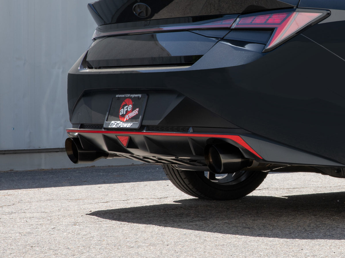 Takeda 3 Inch 304 Stainless Steel Cat-Back Exhaust w/ Tips Hyundai Elantra N 22-26 L4-2.0L (t) aFe Power