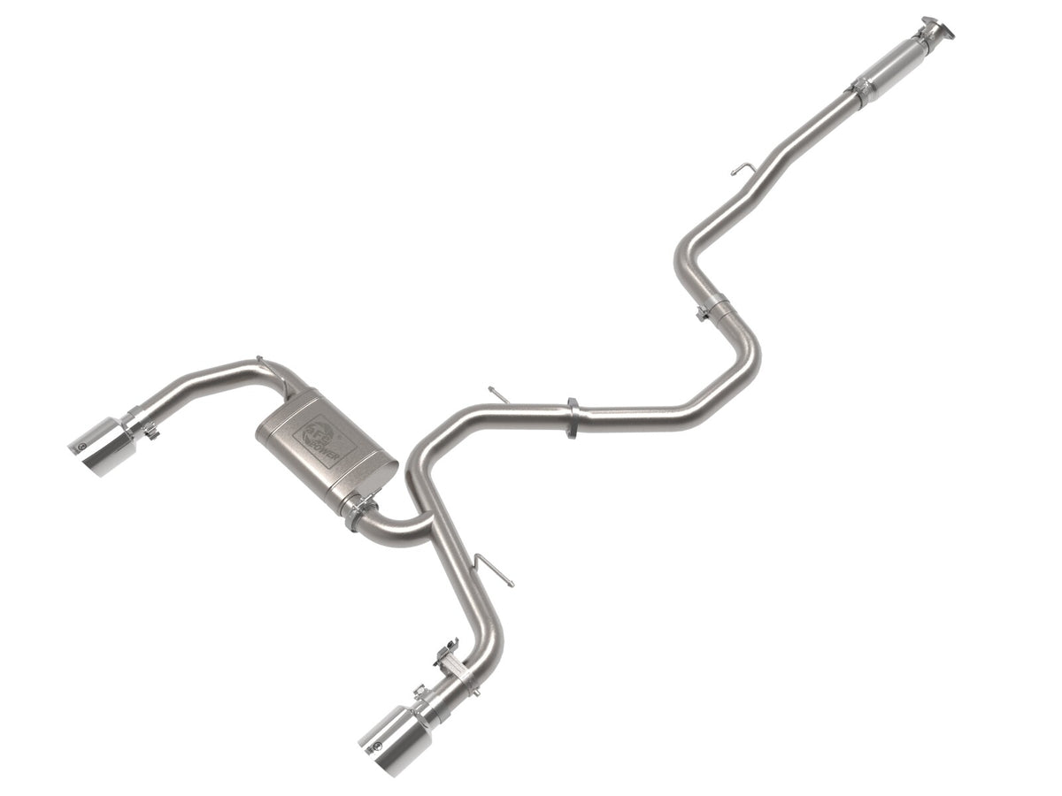 Takeda 3 Inch 304 Stainless Steel Cat-Back Exhaust w/ Tips Hyundai Elantra N 22-26 L4-2.0L (t) aFe Power