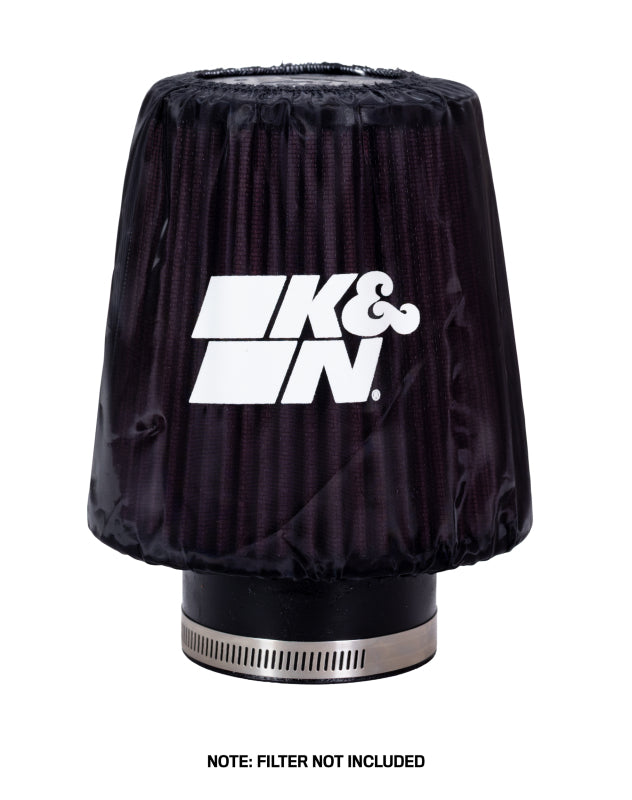 K&N PreCharger Tapered Air Filter Wrap Black 6in Height / 6in Diameter