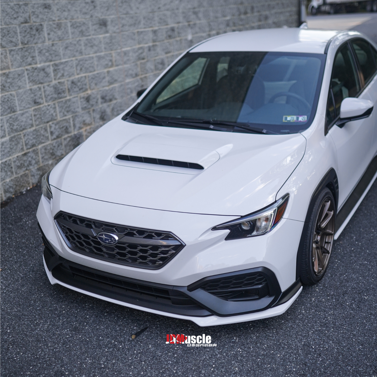 JDMuscle 2022-23 WRX Front Lip - OE+ Style Paint Matched / Gloss Black | JDM-WRX22-FL-OE