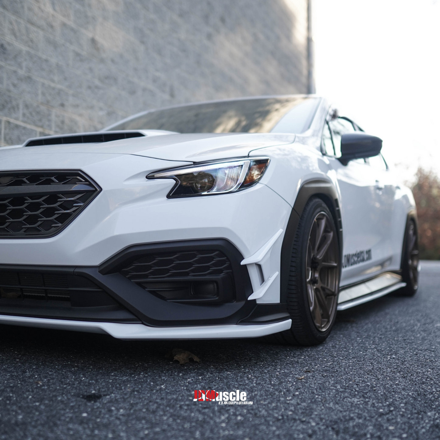 JDMuscle 22-25 WRX Canards V2 - Paint Matched / Gloss Black / ABS
