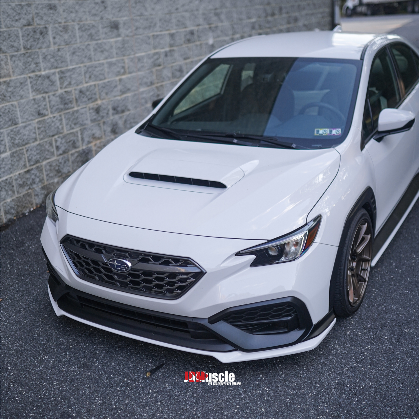 JDMuscle 22-25 WRX Front Lip | OE+ Style Paint Matched / Gloss Black