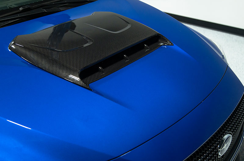 OLM LE Oversize Carbon Fiber Hood Scoop Cover - 2022+ WRX