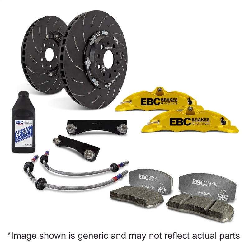 EBC Racing Yellow Apollo-4 Calipers 355mm Rotors Front Big Brake Kit/ 22+ Elantra N