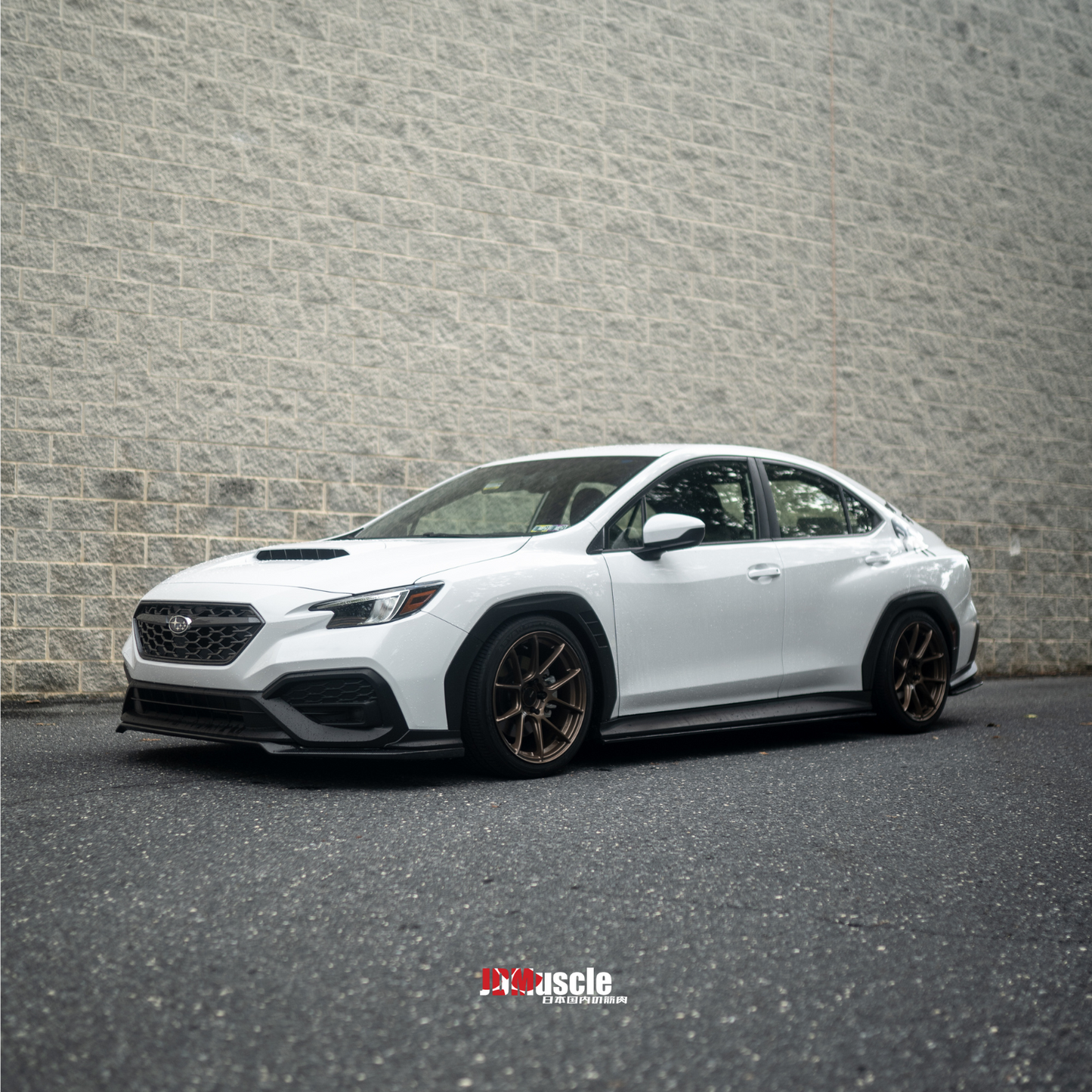 JDMuscle 22-25 WRX Carbon Fiber Rear Spats OE+ Style