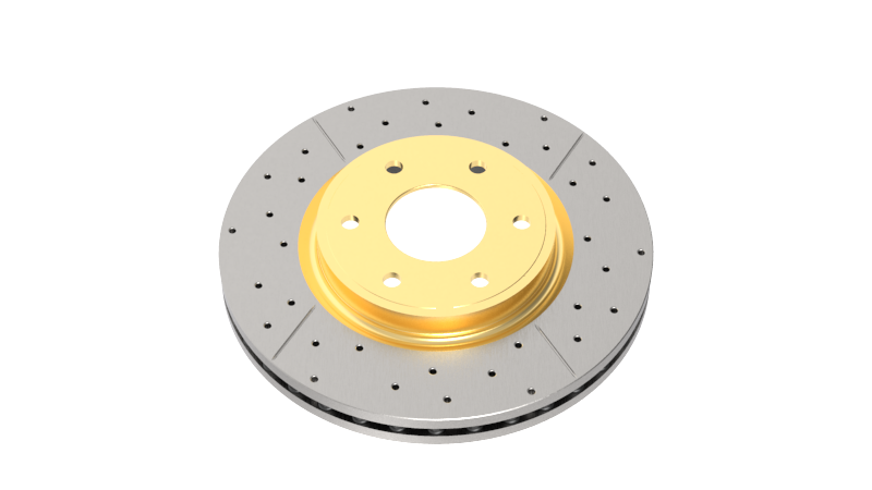 DBA 15-18 Subaru Legacy 2.5i Front Drilled & Slotted Street Series Rotor