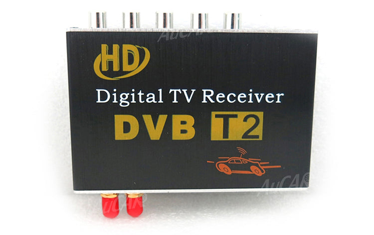 AuCAR DVB-T/T2/ATSC Car Digital TV HD MPEG-4 Tuner Receiver Two Antenna 140-200km/h Two Chip Tuner DVB T BOX